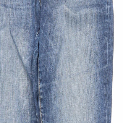 Gap Womens Blue Cotton Straight Jeans Size 30 in L33 in Regular Zip