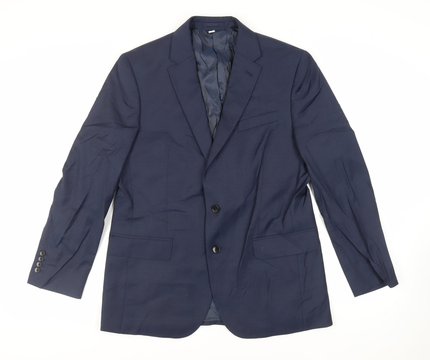 Mens UK Size 42 Marks and Spencer Regular Blue Suit Jacket