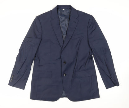 Mens UK Size 42 Marks and Spencer Regular Blue Suit Jacket
