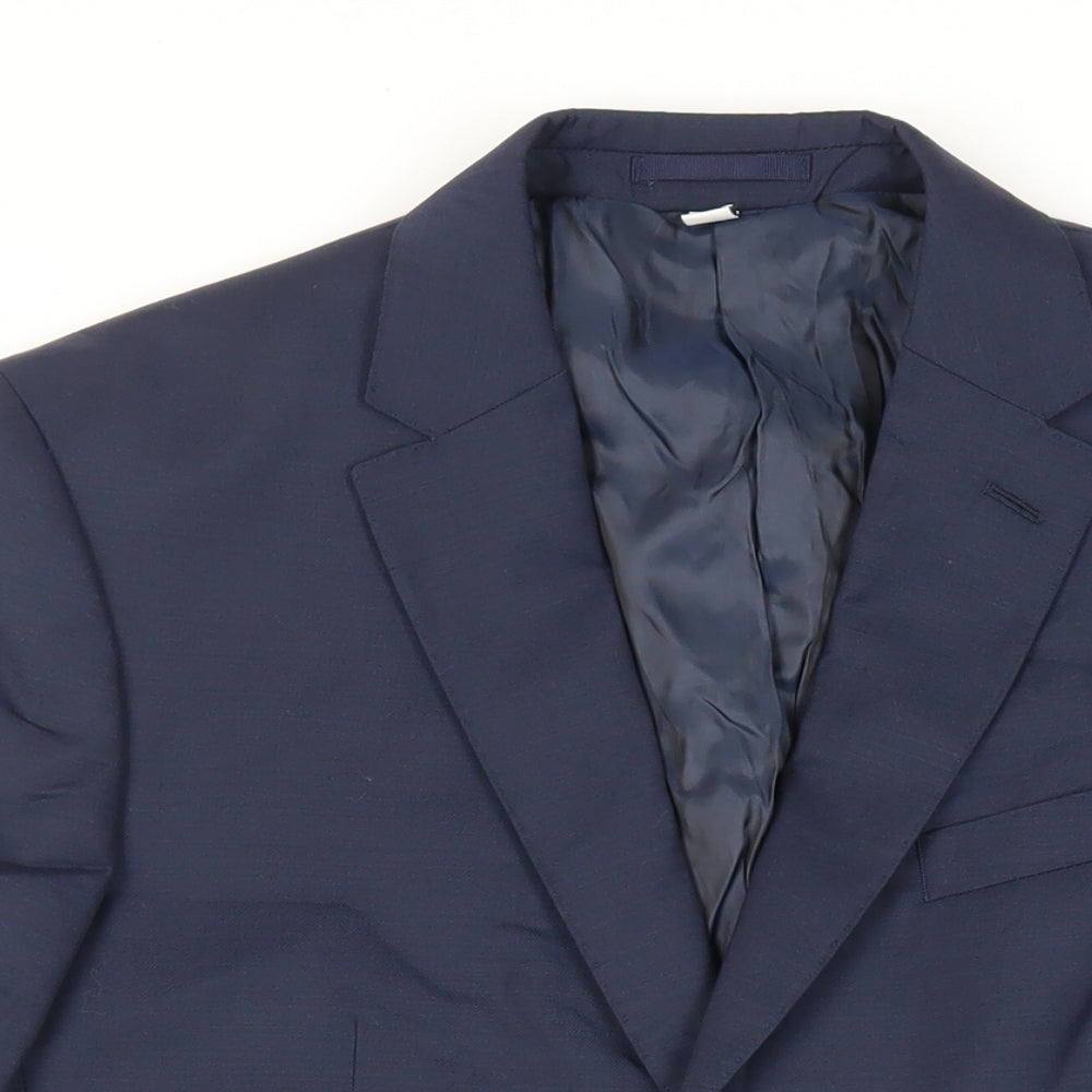 Mens UK Size 42 Marks and Spencer Regular Blue Suit Jacket
