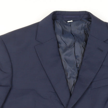 Mens UK Size 42 Marks and Spencer Regular Blue Suit Jacket
