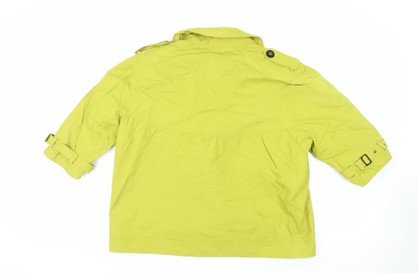 Four Seasons Womens Green Jacket Size XL Button - Water Resistant