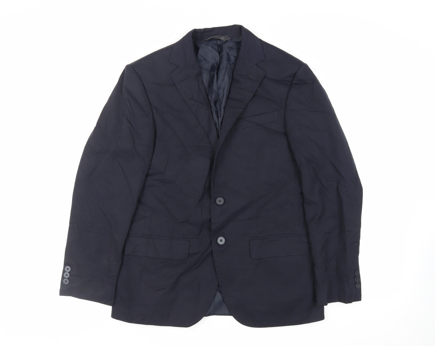 Mens UK Size 38 Marks and Spencer Regular Blue Suit Jacket