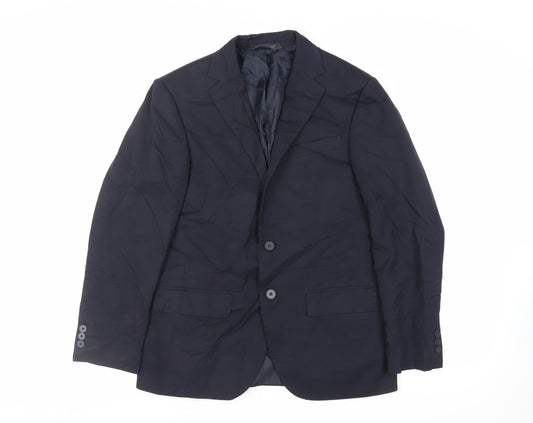 Mens UK Size 38 Marks and Spencer Regular Blue Suit Jacket