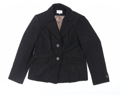 Womens UK Size 16 J.Taylor Black Kimono Coat