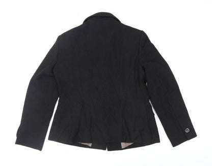 Womens UK Size 16 J.Taylor Black Kimono Coat
