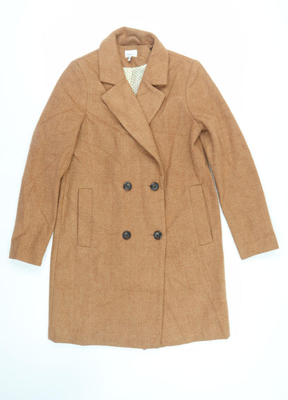 Womens UK Size 10 NEXT Brown Overcoat