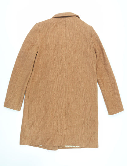 Womens UK Size 10 NEXT Brown Overcoat