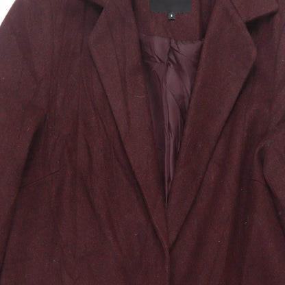 Womens UK Size 8 New Look Purple Overcoat