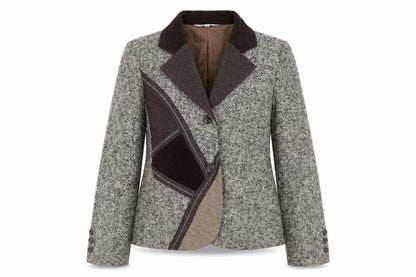 Sapphire Sky Womens Brown Jacket Blazer Size 14 Button - Vintage