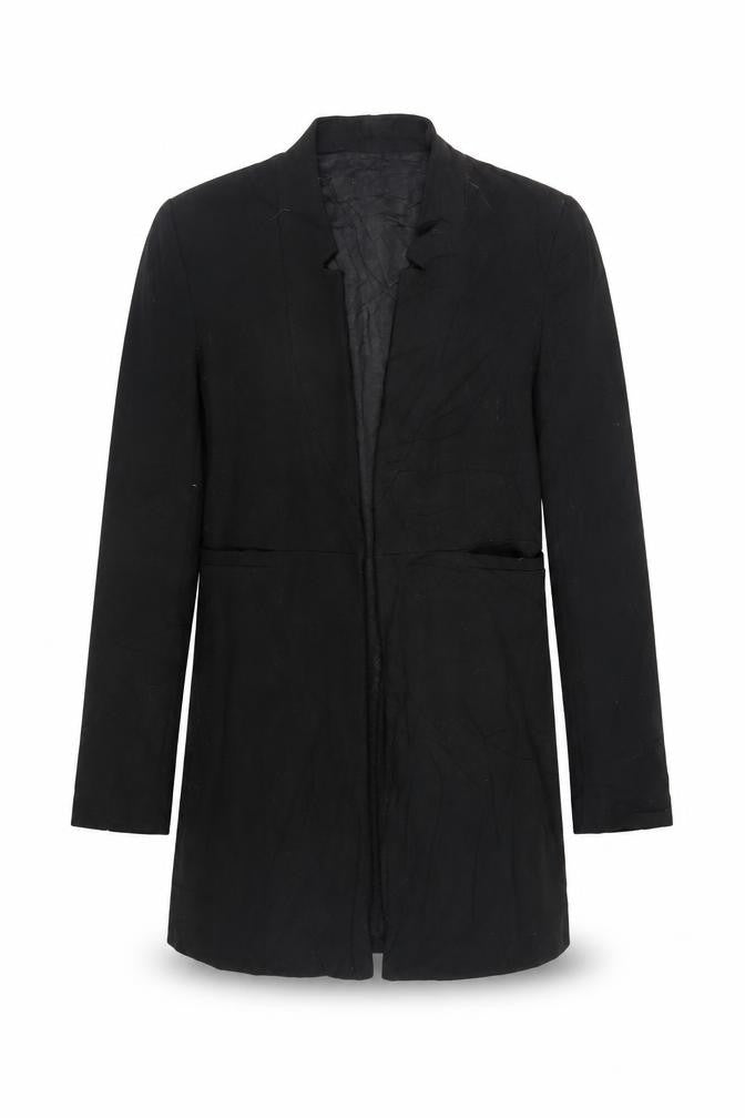 Zara Womens Black Overcoat Coat Size M Hook & Eye