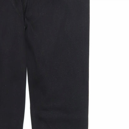 Zara Womens Black Cotton Skinny Jeans Size 10 L29 in Regular Zip