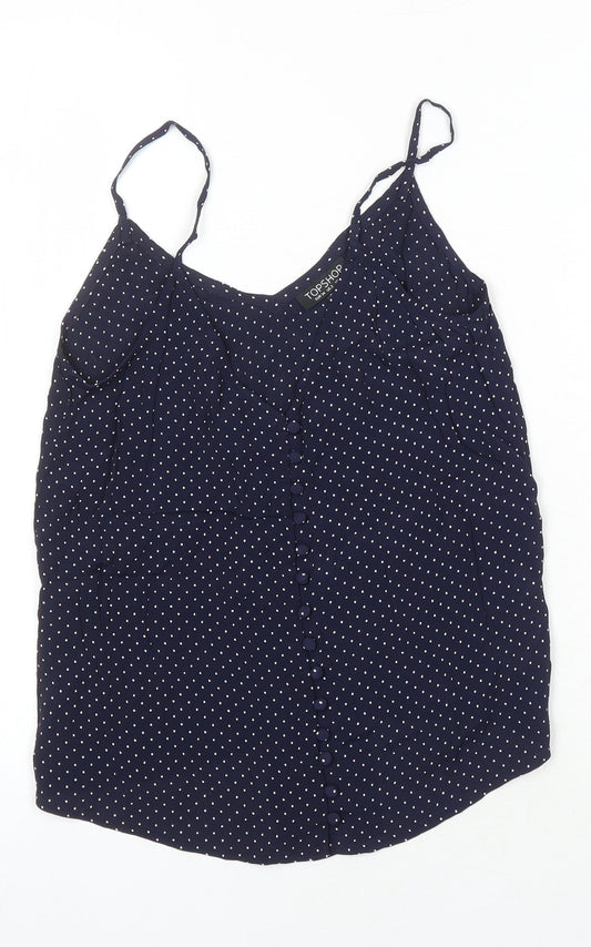 Womens UK Size 6 Topshop Multicoloured Camisole Blouse