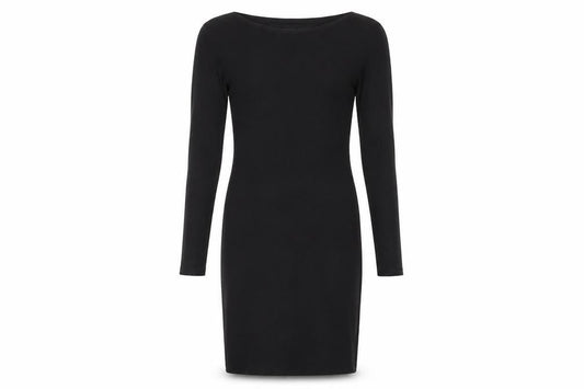 Nasty Gal Womens Black Polyester Bodycon Size 10 Boat Neck