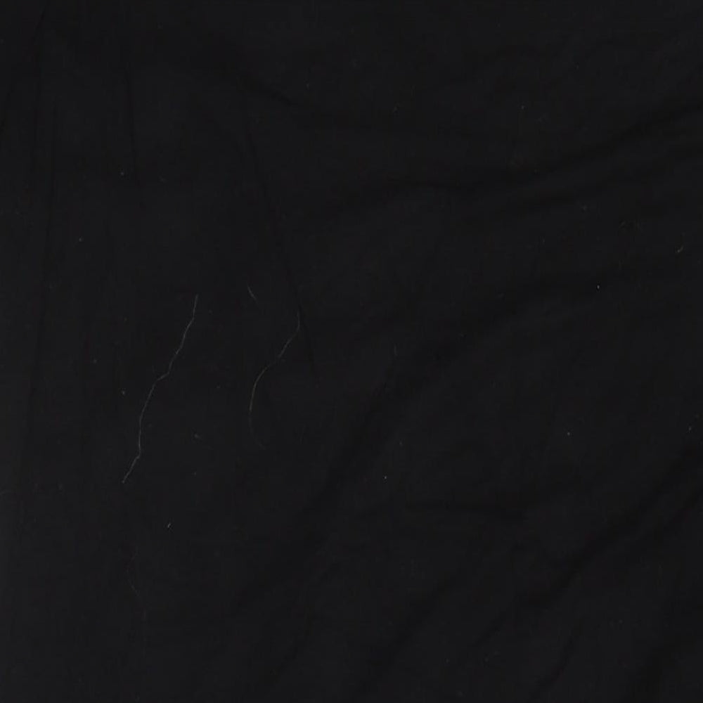 Originals 1974 Womens Black Polyester Tunic T-Shirt Size S Round Neck - rounded hem with longer back
