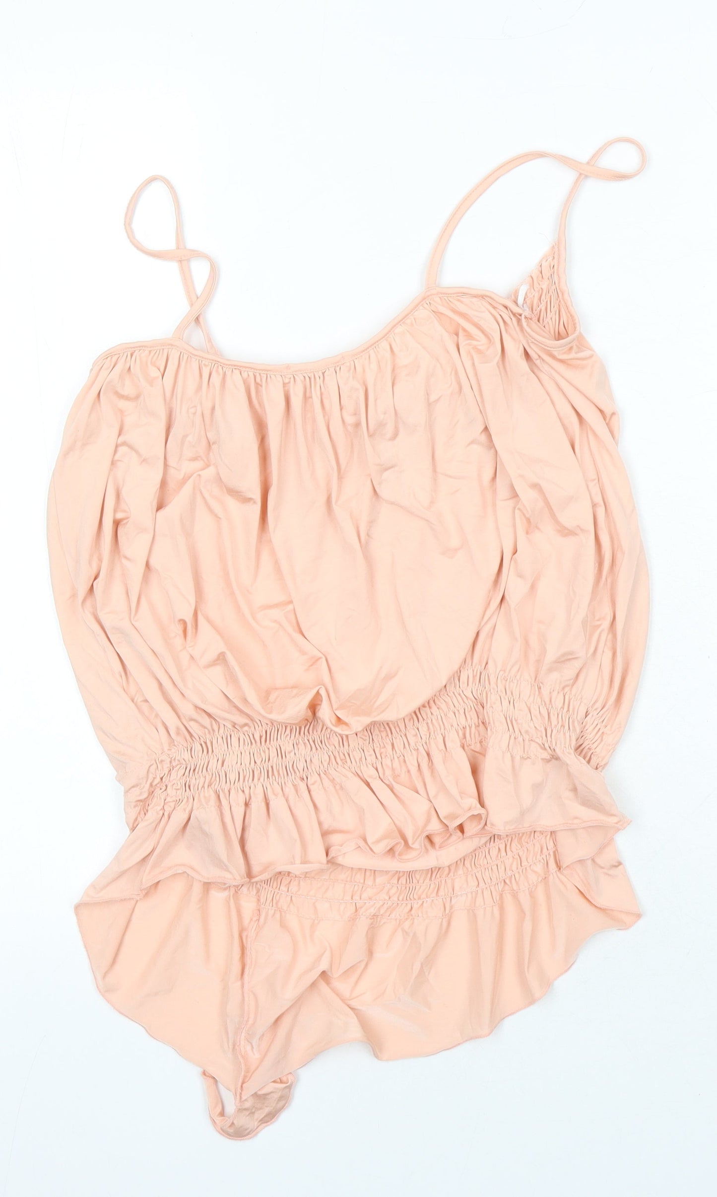 Womens UK Size 10 Topshop Orange Camisole Blouse