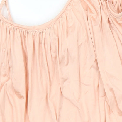 Womens UK Size 10 Topshop Orange Camisole Blouse