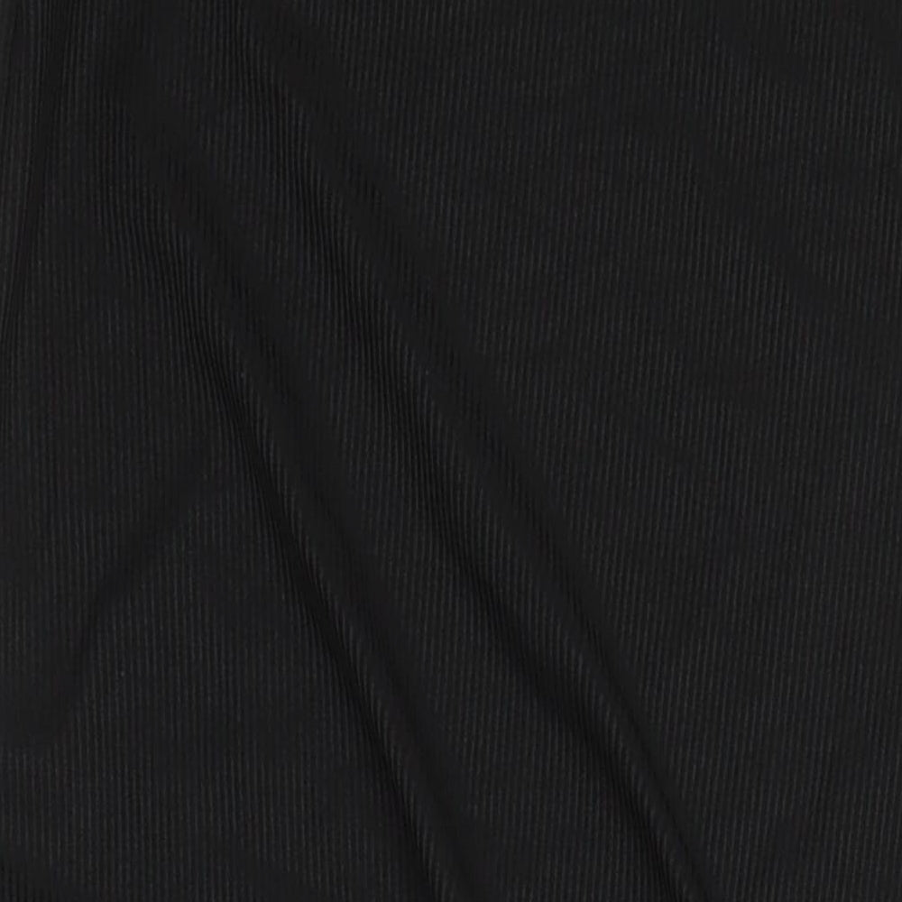 Boohoo Womens Black Houndstooth Polyester T-Shirt Dress Size 10 Round Neck - Side Split Detail