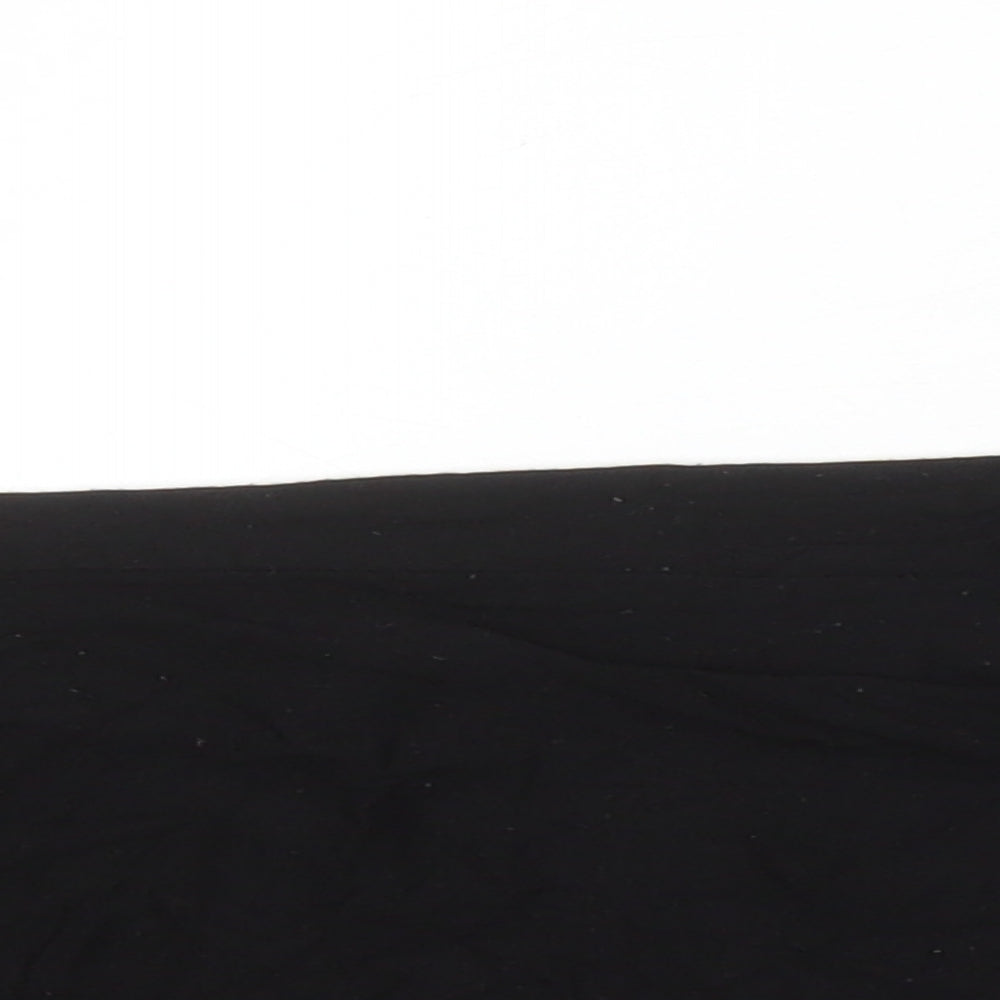 Boohoo Womens Black Viscose T-Shirt Dress Size 12 Round Neck