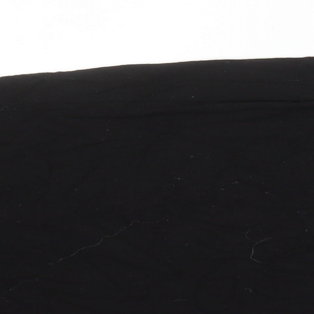 Boohoo Womens Black Viscose T-Shirt Dress Size 12 Round Neck