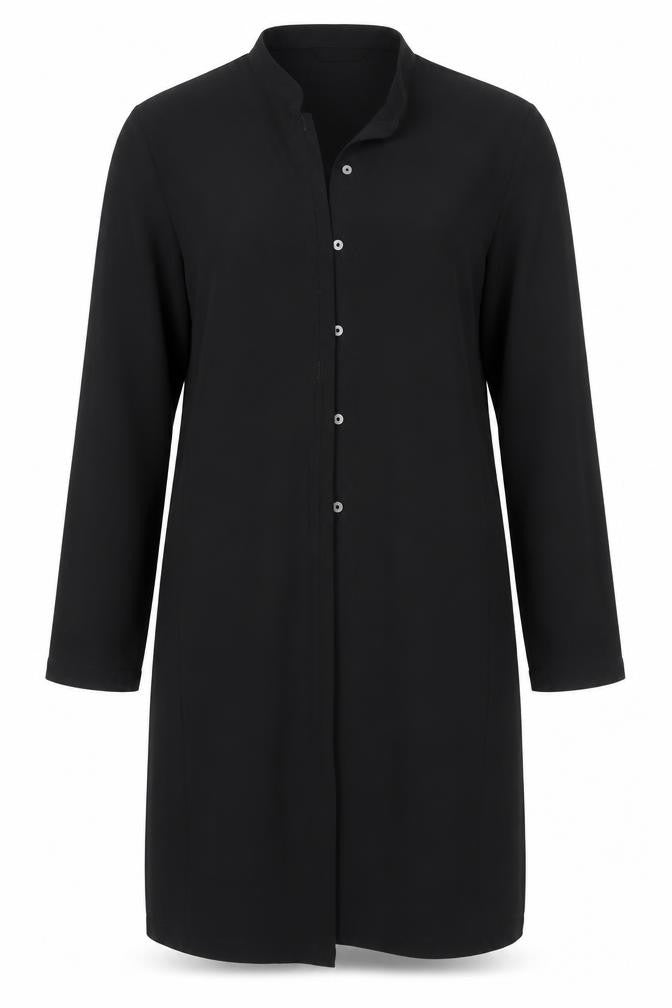 Womens UK Size 14 Marks and Spencer Black Basic Button-Up