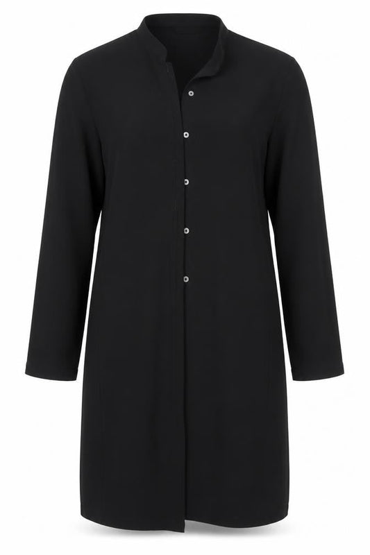 Womens UK Size 14 Marks and Spencer Black Basic Button-Up