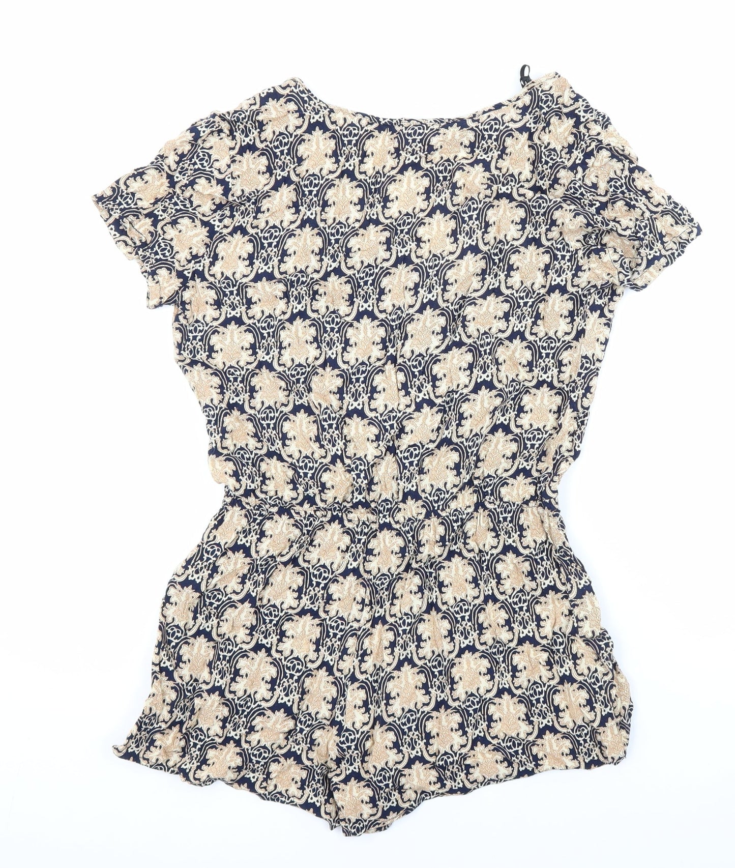 FOREVER 21 Womens Multicoloured Geometric Synthetic Playsuit One-Piece Size S