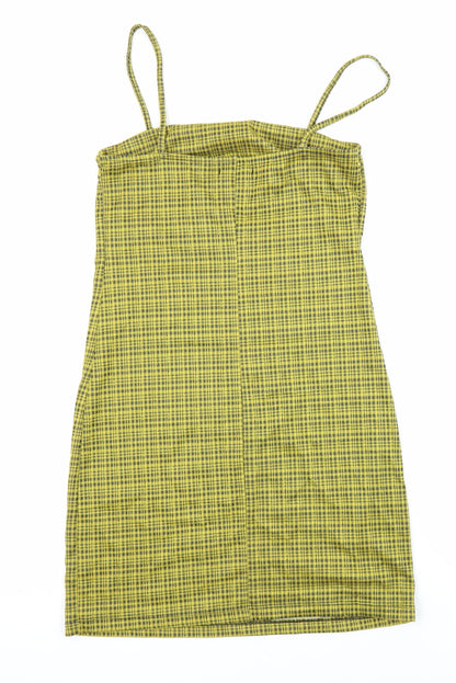Marisa Atitude Womens Multicoloured Check Polyester Blend Shift Size 8 Square Neck
