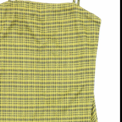 Marisa Atitude Womens Multicoloured Check Polyester Blend Shift Size 8 Square Neck