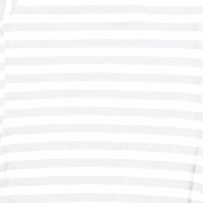 Sweetissima Womens Multicoloured Striped Polyester Tunic Blouse Size 10 Boat Neck - Pockets