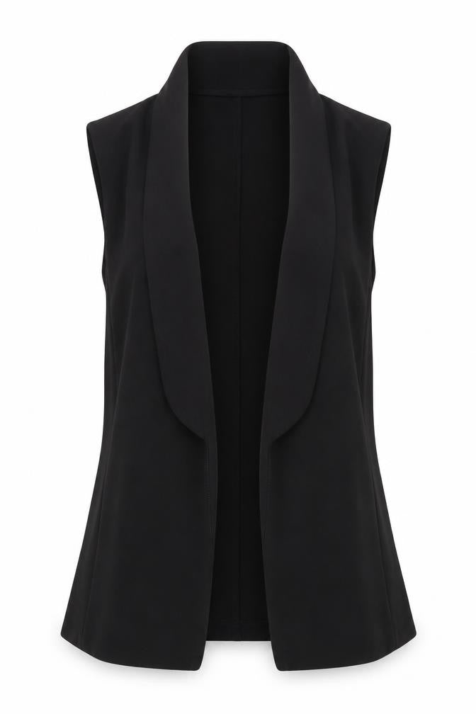 Womens UK Size 10 New Look Black Kimono Coat