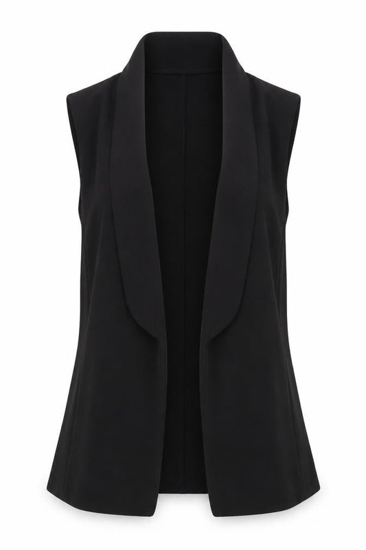 Womens UK Size 10 New Look Black Kimono Coat