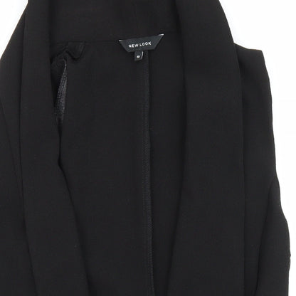 Womens UK Size 10 New Look Black Kimono Coat