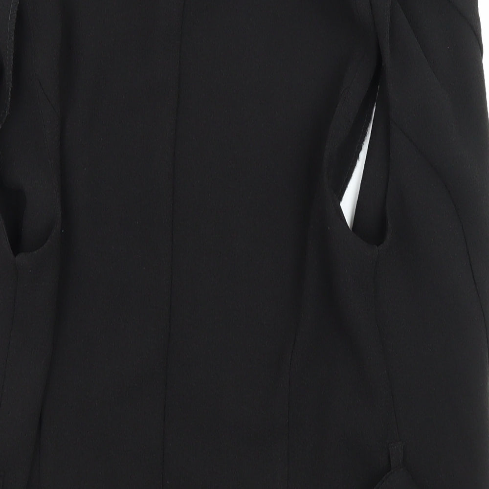 Womens UK Size 10 New Look Black Kimono Coat