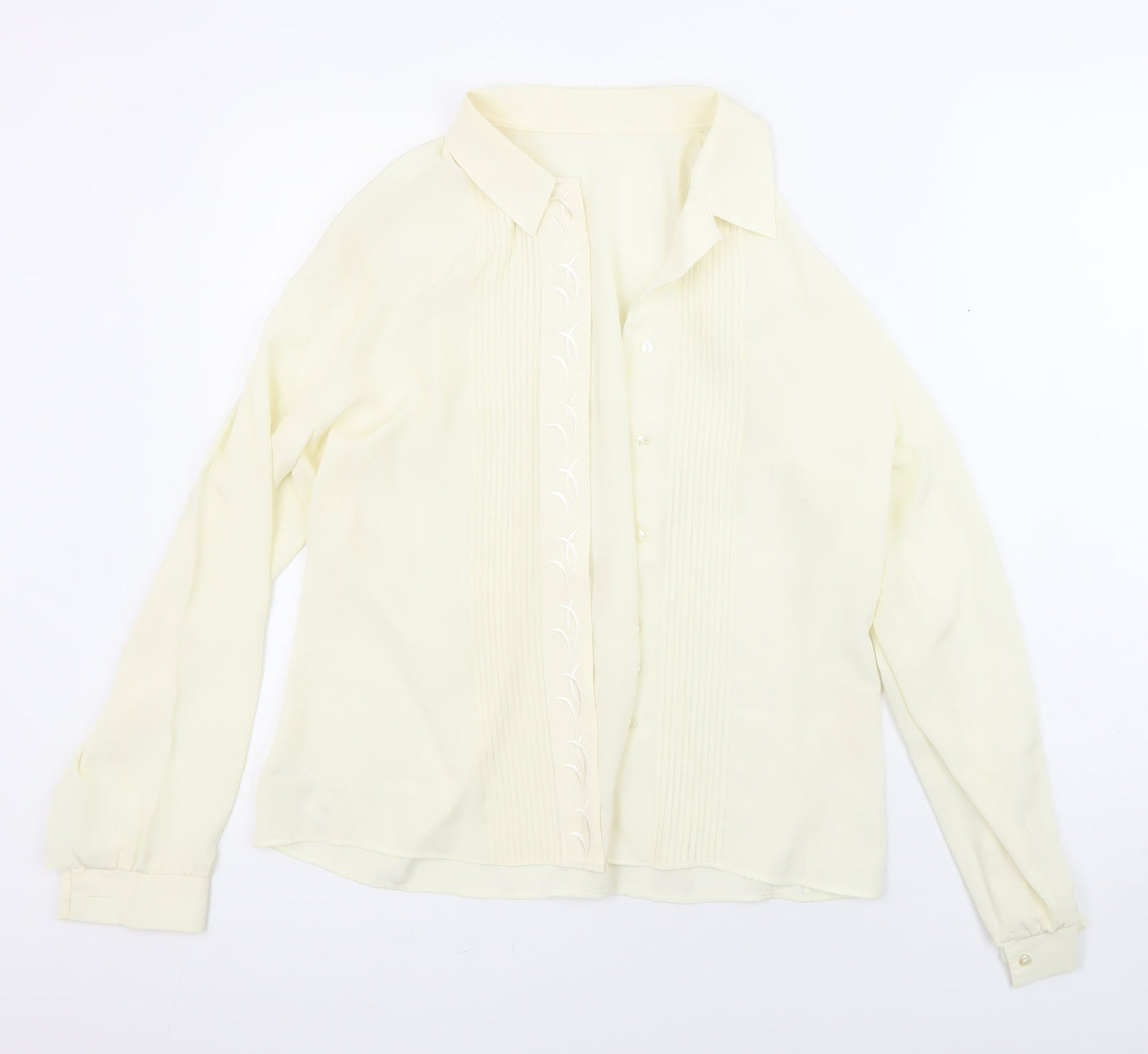 Womens UK Size 14 St Michael Ivory Basic Blouse