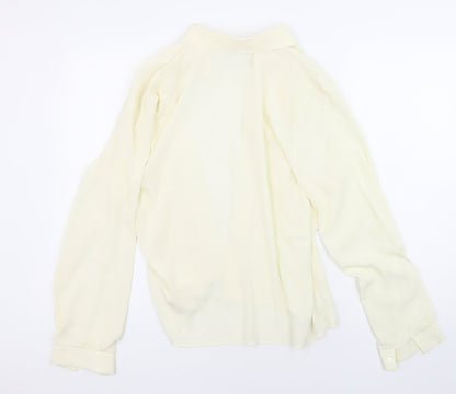 Womens UK Size 14 St Michael Ivory Basic Blouse