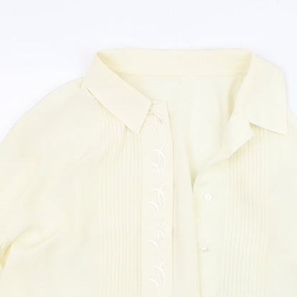 Womens UK Size 14 St Michael Ivory Basic Blouse