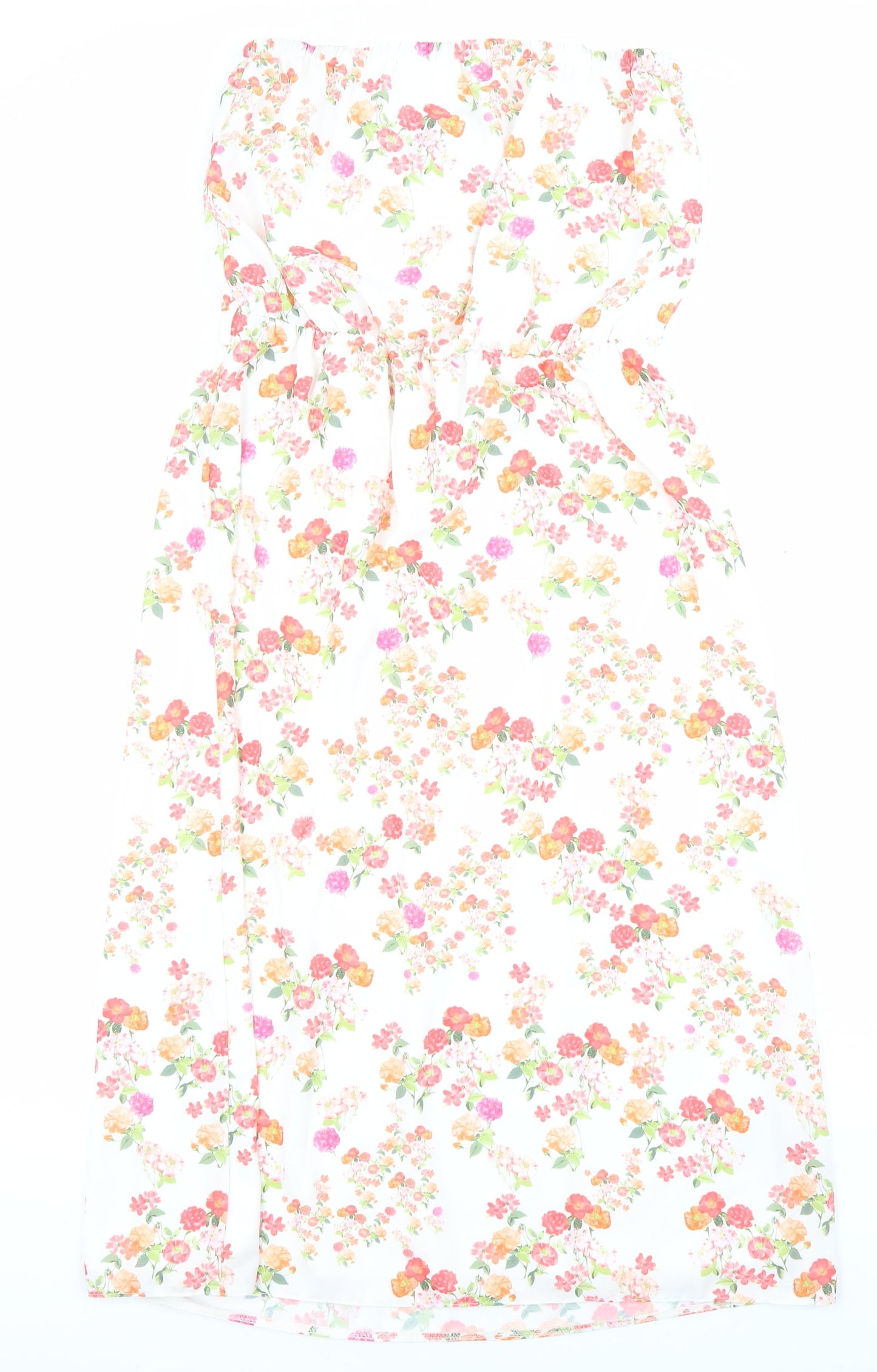 New Look Womens Multicoloured Floral Polyester Maxi Size 12 Off the Shoulder