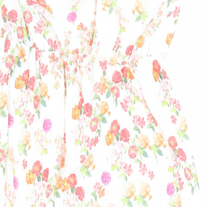 New Look Womens Multicoloured Floral Polyester Maxi Size 12 Off the Shoulder