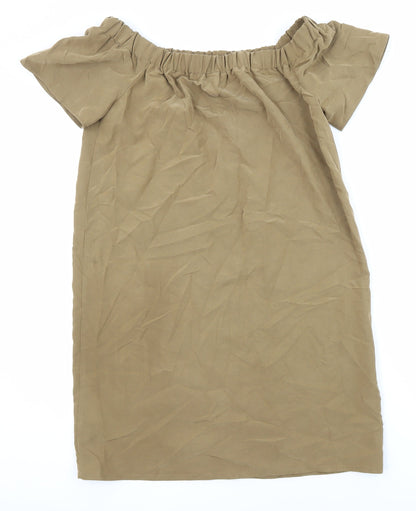 Womens UK Size 12 H&M Green Tunic Blouse