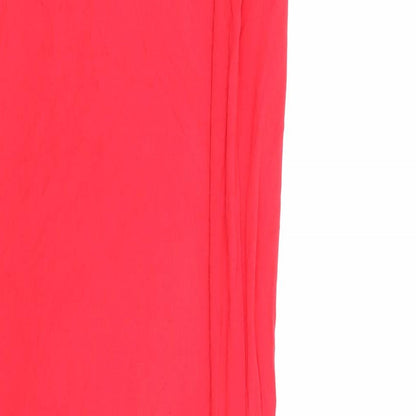 Misguided Womens Red Viscose Maxi Size S Off the Shoulder