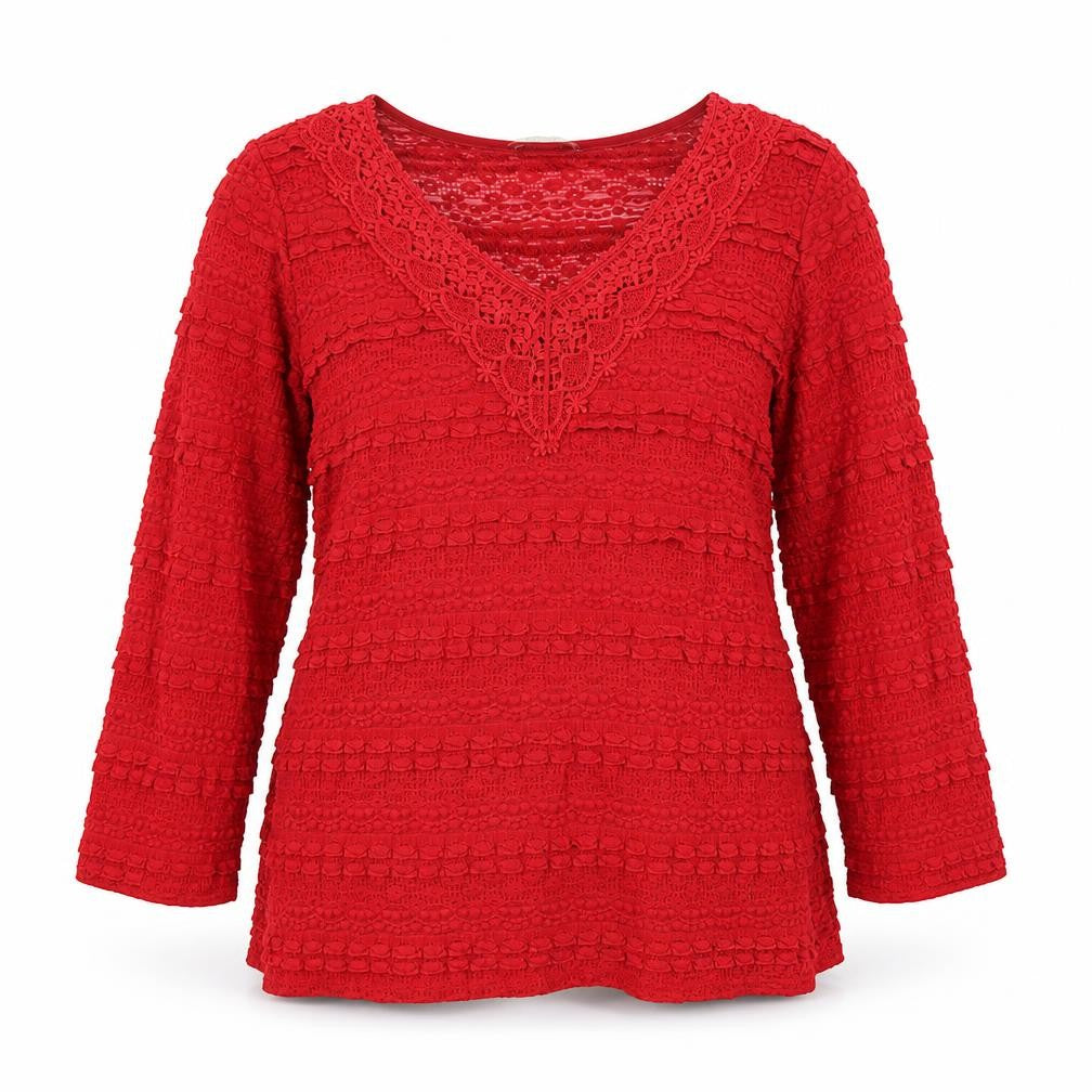 Womens UK Size M Per Una Red Tunic Blouse