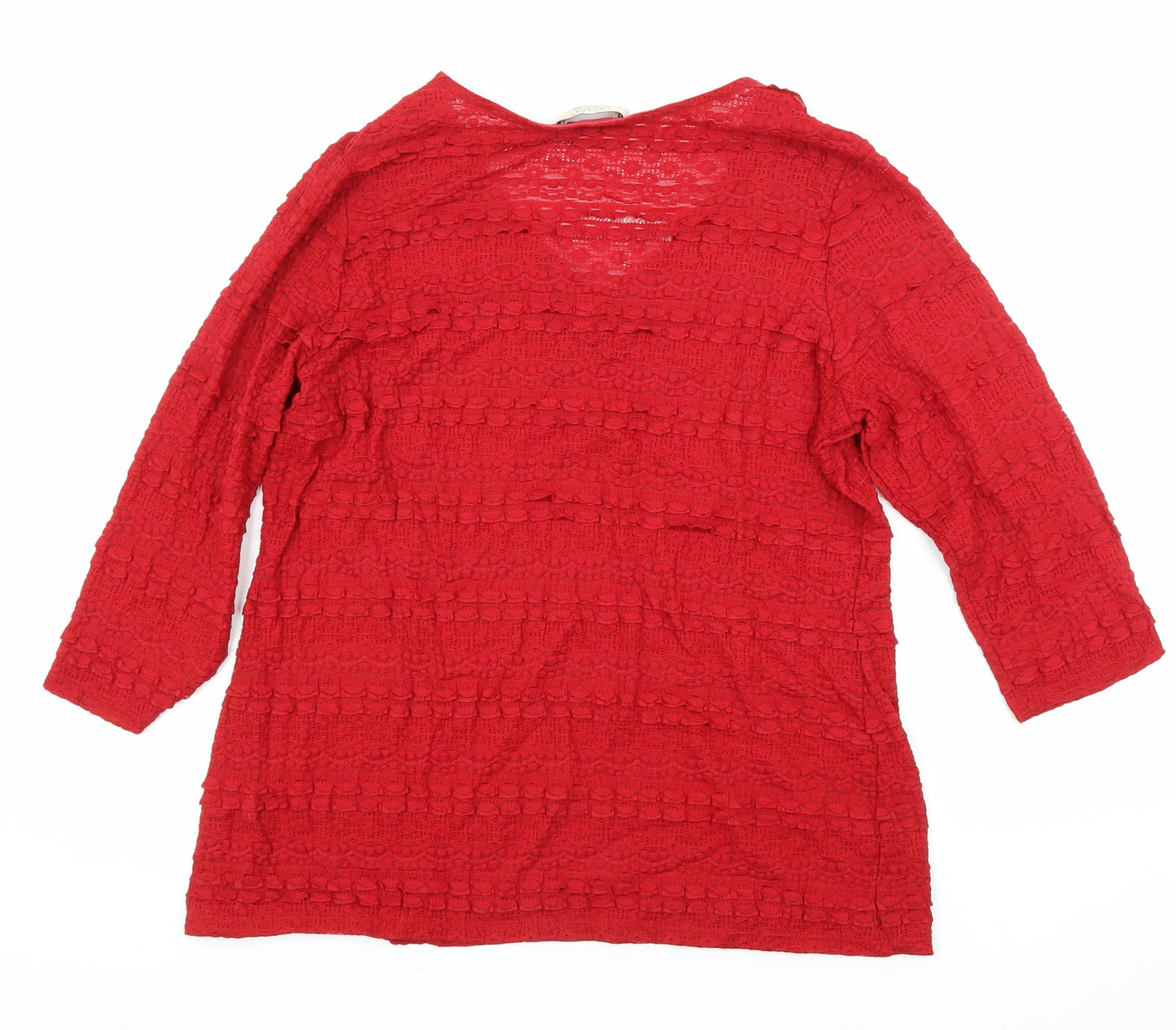 Womens UK Size M Per Una Red Tunic Blouse