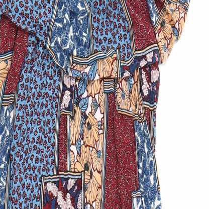 Evans Womens Multicoloured Geometric Viscose Kaftan Size 20 Off the Shoulder