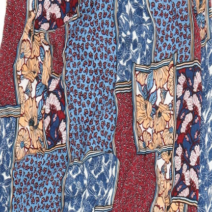 Evans Womens Multicoloured Geometric Viscose Kaftan Size 20 Off the Shoulder