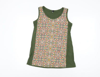 Womens UK Size XS Uniqlo Green Basic T-Shirt