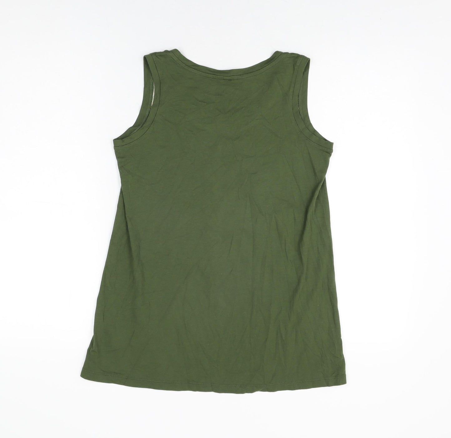Womens UK Size XS Uniqlo Green Basic T-Shirt