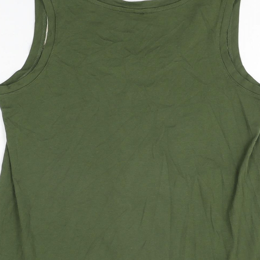 Womens UK Size XS Uniqlo Green Basic T-Shirt