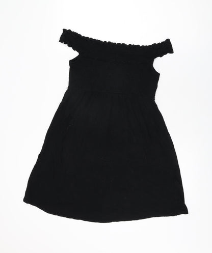Womens UK Size M H&M Black Basic T-Shirt