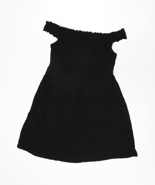 Womens UK Size M H&M Black Basic T-Shirt